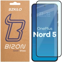 Szkło hartowane Bizon Glass Edge 2 do OnePlus Nord 5, czarna ramka