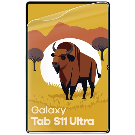 Folia imitująca papier Bizon Film Tab Papirus Duo do Samsung Galaxy Tab S11 Ultra, 2 sztuki