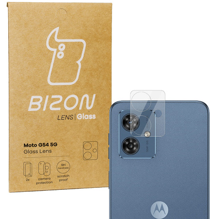 Szkło na aparat Bizon Glass Lens do Motorola Moto G54 5G, 2 sztuki