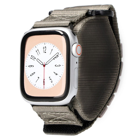 Sportowy pasek do zegarka Bizon Strap Watch Adventure do Apple Watch 38/40/41/42 mm, szary