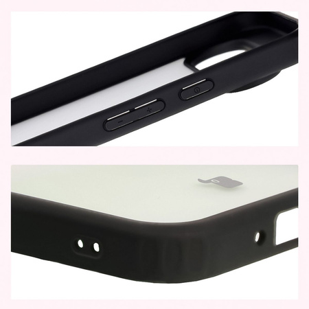 Etui Bizon Case Angelo do Google Pixel 9 / 9 Pro, przydymione z czarną ramką