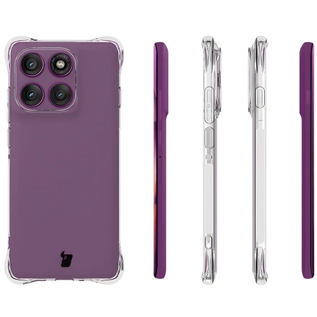 Elastyczne etui Bizon Case Salpa do Motorola Edge 60 Pro, przezroczyste