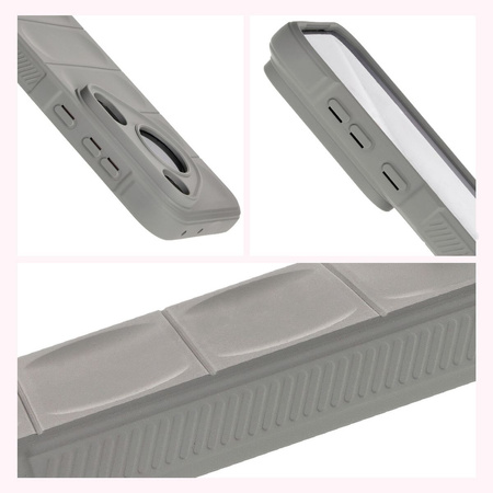 Pancerne etui Bizon Case Tur do Huawei Pura 70 Ultra, jasnoszare