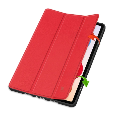 Etui z klapką Bizon Case Tab Lizard do Xiaomi Redmi Pad 2 Pro, czerwone