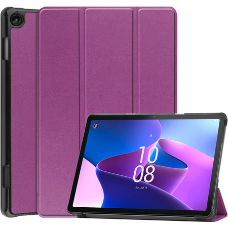 Etui Bizon Case Tab Croc do Lenovo Tab M10 Gen 3, ciemnofioletowe