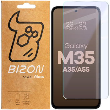 Elastyczne szkło hybrydowe Bizon Glass Mule do iPhone 16 Plus