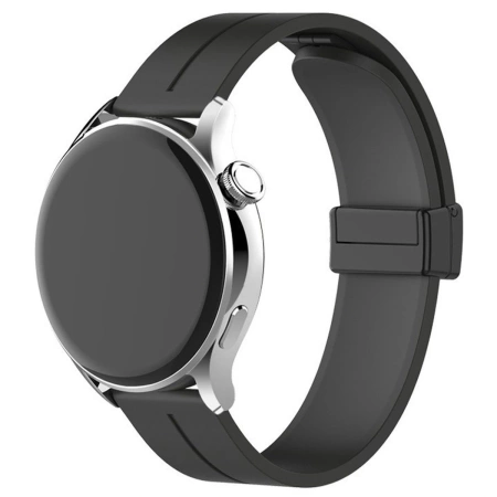 Silikonowy pasek Bizon Strap Watch Silicone 22 mm do smartwatcha, lawendowy