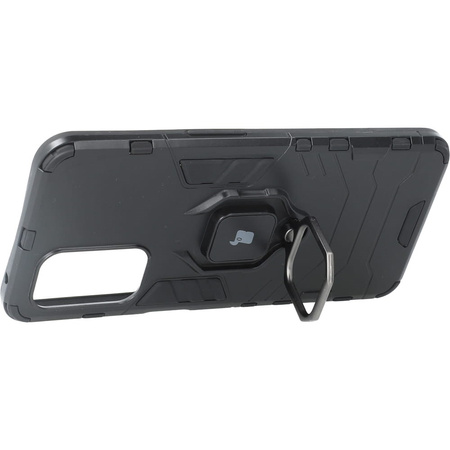 Etui Bizon Case Armor Ring do Oppo A54 5G / A93 5G / A74 5G / OnePlus Nord N200 5G, czarne
