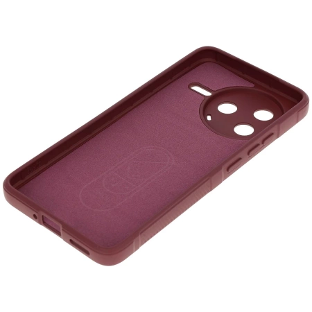 Pancerne etui Bizon Case Tur do Xiaomi Poco F7 Pro, burgundowe