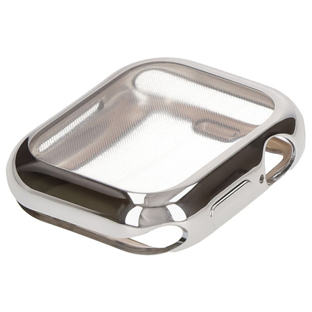 Etui Bizon Case Watch Felipe do Apple Watch 10 (42mm), srebrne