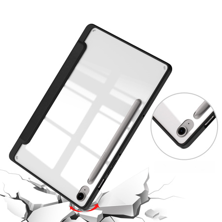 Etui Bizon Case Tab Clear Matt do Samsung Galaxy Tab S9 / S9 FE, czarne