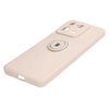 Etui Bizon Case Silicone Ring Sq do Xiaomi 13 Pro, beżowe