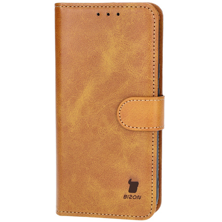 Etui z klapką Bizon Case Pocket do Google Pixel 8a, brązowe