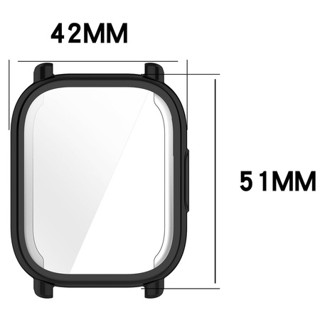 Etui Bizon Case Watch Felipe do Xiaomi Redmi Watch 5 Lite, czarne