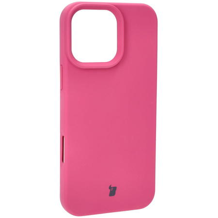 Silikonowe etui Bizon Soft Case do iPhone 16 Pro Max, fuksja