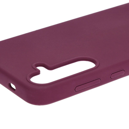 Silikonowe etui Bizon Soft Case do Galaxy S24 Plus, ciemnofioletowe