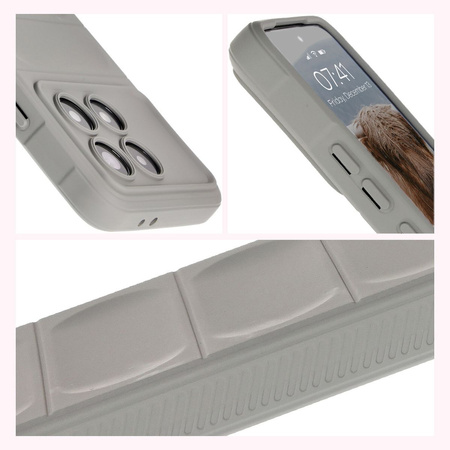 Pancerne etui Bizon Case Tur do Xiaomi Poco F6 Pro, jasnoszare