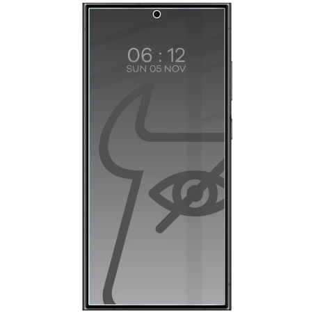 Prywatyzujące szkło hartowane Bizon Glass Clear Shadow Duo do Galaxy S24 Ultra, przyciemniane, 2 sztuki