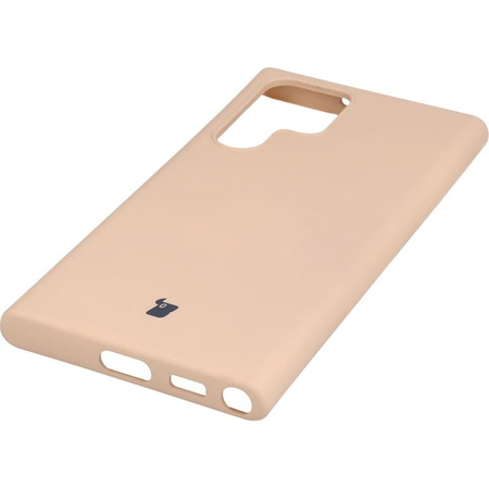 Etui Bizon Case Silicone do Galaxy S22 Ultra, jasnoróżowe