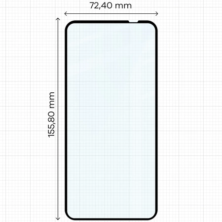 Szkło hartowane Bizon Glass Edge Duo do Nothing Phone 1, czarna ramka, 2 sztuki