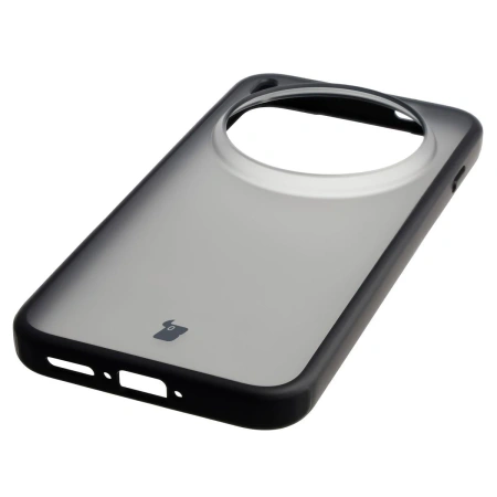 Etui Bizon Case Angelo do Vivo X300 Pro, przydymione z czarną ramką