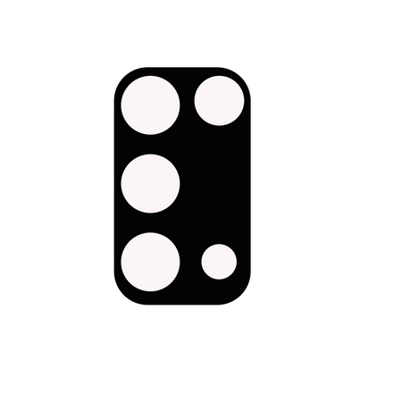 Szkło na aparat Bizon Glass Silk Lens dla Realme 7 Pro, 2 sztuki