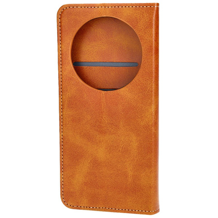 Etui z klapką Bizon Case Pocket Pro do Realme 12 Pro / 12 Pro+, brązowe