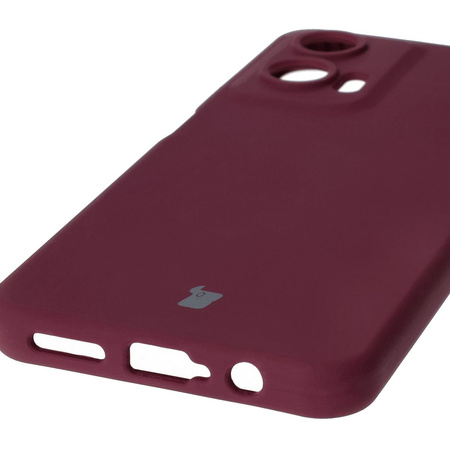 Silikonowe etui Bizon Soft Case do Motorola Moto G35 5G, ciemnofioletowe
