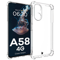 Elastyczne etui Bizon Case Salpa do Oppo A58 4G, przezroczyste