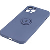 Etui Bizon Case Silicone Ring do iPhone 12 Pro Max, szare