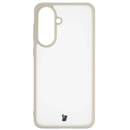 Etui Bizon Case Angelo do Galaxy A57 5G, półprzezroczyste z beżową ramką