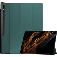 Etui Bizon Case Tab Croc do Samsung Galaxy Tab S8 Ultra, ciemnozielone