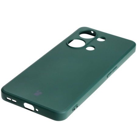 Etui Bizon Case Silicone Sq do OnePlus Nord 3, ciemnozielone
