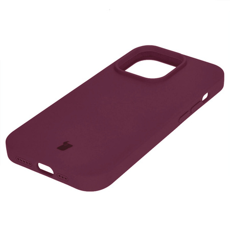 Etui silikonowe do iPhone 14 Pro Bizon Soft Case, ciemnofioletowe