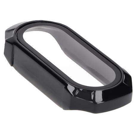 Etui ze szkłem do zegarka Bizon Case Watch Adamo do Xiaomi Smart Band 9, czarne
