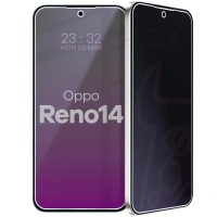 Prywatyzujące szkło hybrydowe Bizon Glass Mule Shadow do Oppo Reno 14, matowe