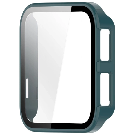 Etui ze szkłem do zegarka Bizon Case+Glass Watch do Garmin Venu X1, zielone