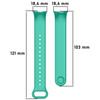 Pasek Bizon Strap Watch Dots do Xiaomi Mi Smart Band 8, ciemno-miętowy