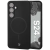 Silikonowe etui z pierścieniem magnetycznym Bizon Soft Case Magnetic do Galaxy S24 Plus, czarne