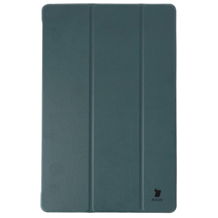 Etui z klapką Bizon Case Tab Croc do Galaxy Tab S11 Ultra, ciemnozielone