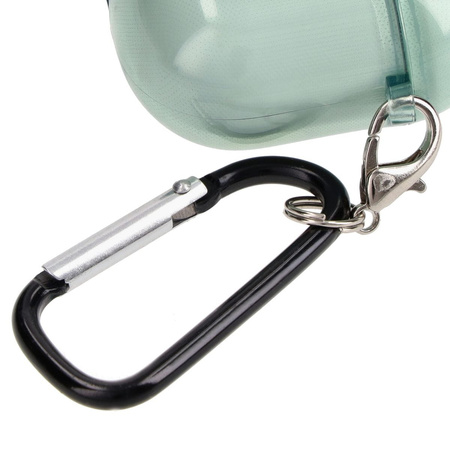 Etui Bizon Case Headphone Clear do Airpods 3, przezroczysto-zielone
