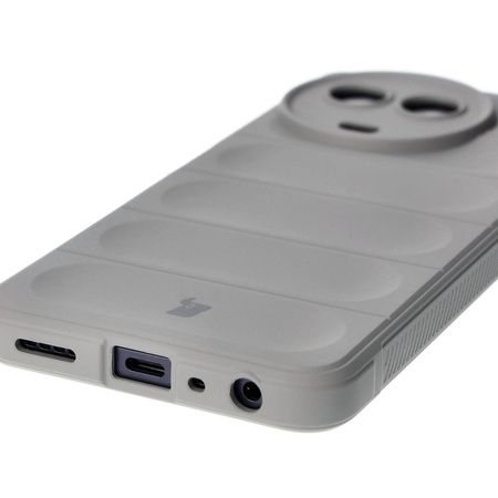 Pancerne etui Bizon Case Tur do Realme 11 5G, jasnoszare