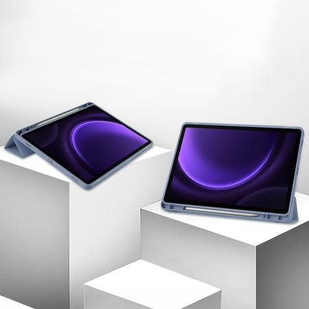 Etui Bizon Case Tab Lizard do Samsung Galaxy Tab S9 / S9 FE, lawendowe