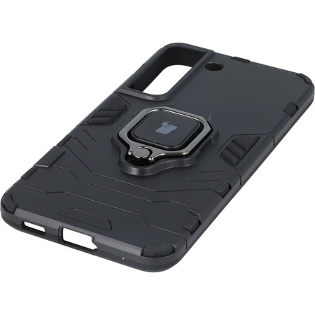 Etui Bizon Case Armor Ring do Galaxy S22 Plus, czarne