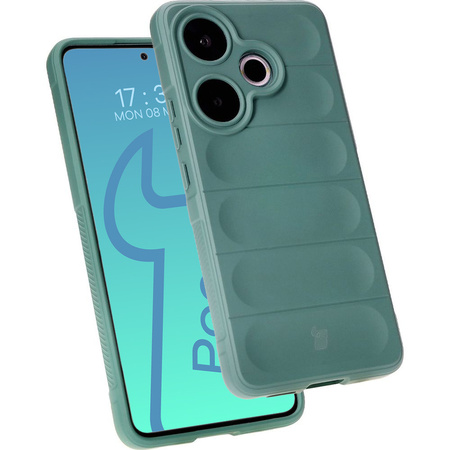 Pancerne etui Bizon Case Tur do Xiaomi Poco F6, ciemnozielone