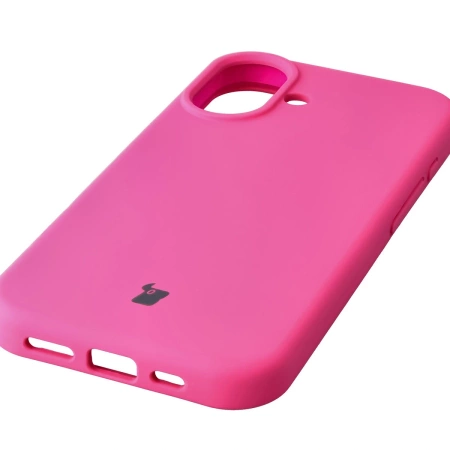 Silikonowe etui Bizon Soft Case do iPhone 17, fuksja