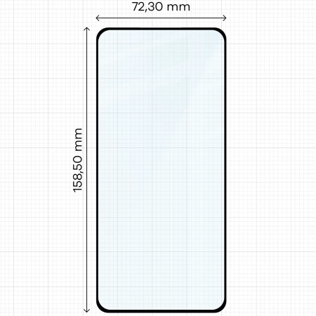 Szkło hartowane Bizon Glass Edge 3D do OnePlus 13, czarna ramka