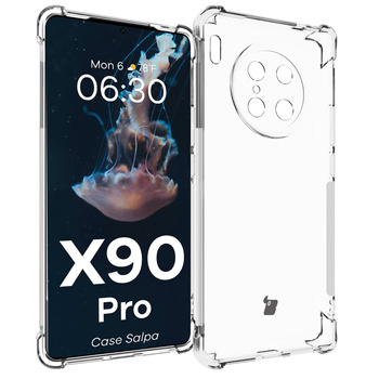 Elastyczne etui Bizon Case Salpa do Vivo X90 Pro, przezroczyste