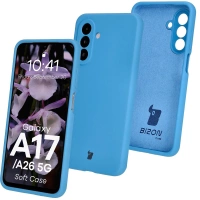 Silikonowe etui Bizon Soft Case do Galaxy A17 5G / A26 5G, niebieskie