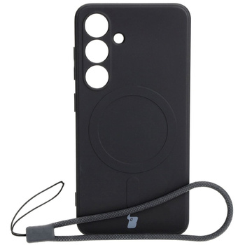 Etui Bizon Case Silicone Magnetic Sq do Galaxy S24, czarne